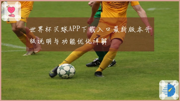 世界杯买球APP下载入口最新版本升级说明与功能优化详解